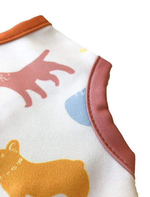 シルエットドッグラッシュノースリーブ犬服ブランドのドッグデプト/DOG DEPT