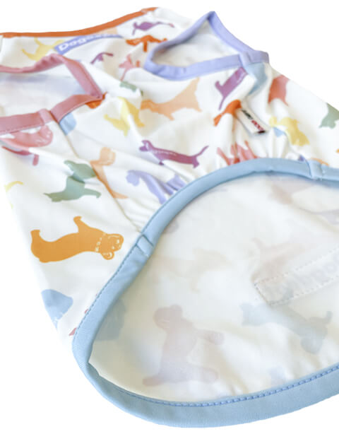 シルエットドッグラッシュノースリーブ犬服ブランドのドッグデプト/DOG DEPT