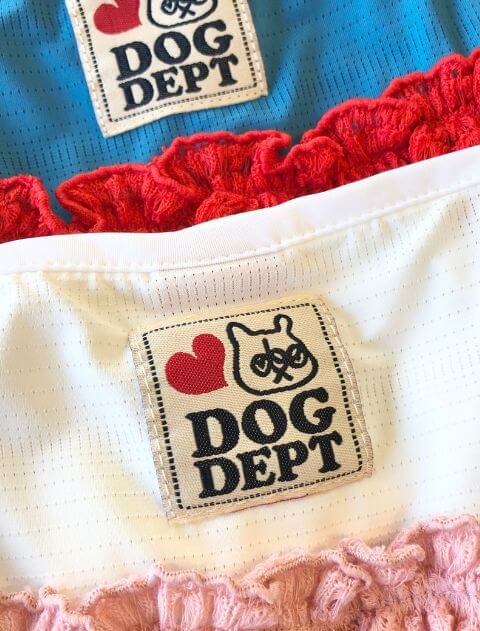 フリルメッシュワンピース 犬服ブランドのドッグデプト/DOG DEPT