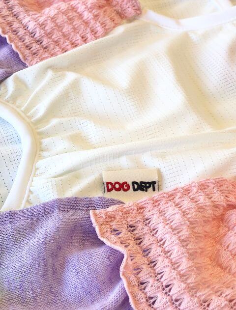 フリルメッシュワンピース 犬服ブランドのドッグデプト/DOG DEPT