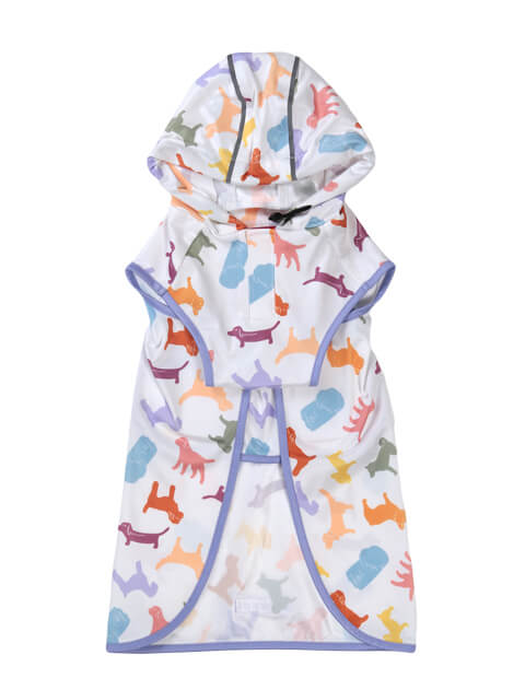ドッグデプト dogdept イージーレインコート カッパ フラワー