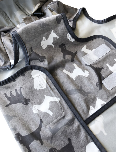ドッグレインコート　XL チャコールグレー　DogDept 犬服 / ドッグウェア】ストレッチイージーレインコート / DOG
