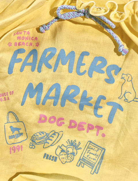 farmersキャミソール 犬服ブランドのドッグデプト/DOG DEPT