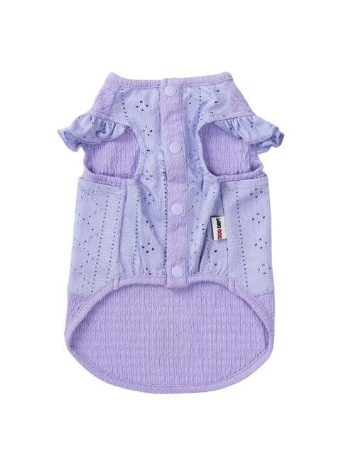 保冷剤ポケット付きフリルノースリーブ 犬服ブランドのドッグデプト/DOG DEPT