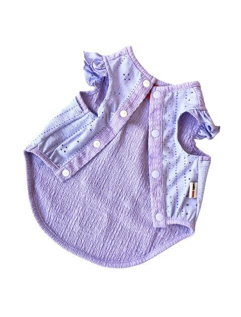 保冷剤ポケット付きフリルノースリーブ 犬服ブランドのドッグデプト/DOG DEPT