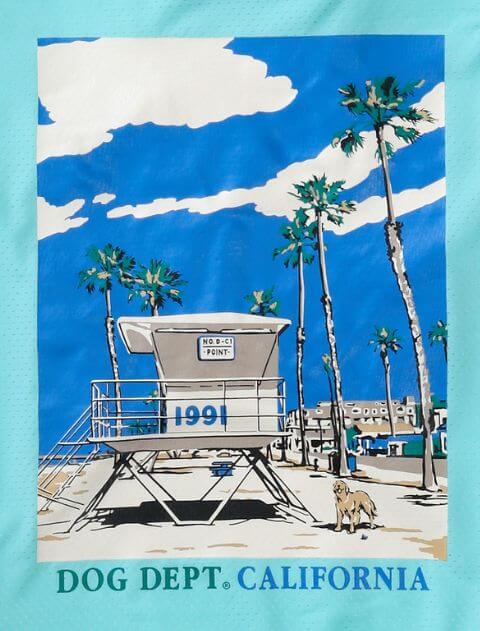カラフルイラストノースリーブ 犬服ブランドのドッグデプト/DOG DEPT
