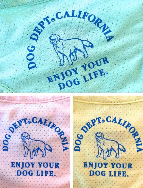 カラフルイラストノースリーブ 犬服ブランドのドッグデプト/DOG DEPT