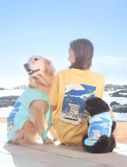 りこ【DOG DEPT】カラフルイラストノースリーブ　まとめ買い割引適用 犬服 / ドッグウェア】カラフルイラストノースリーブ / DOG DEPT