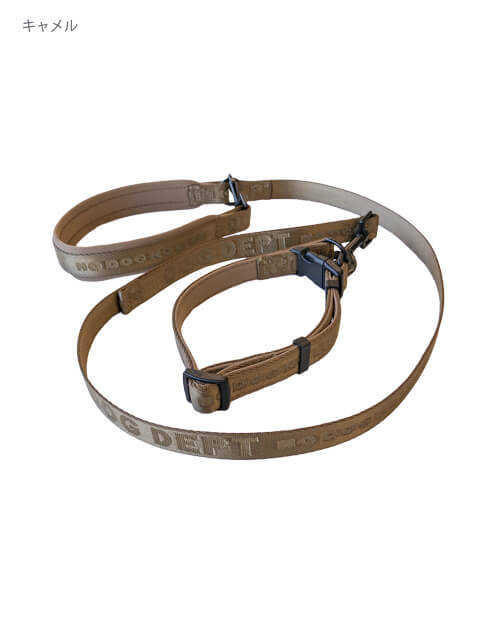 ジャガードロゴ　リード＆カラーセット ブランドのドッグデプト/DOG DEPT