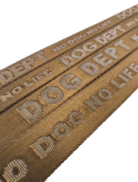 ジャガードロゴ　リード＆カラーセット ブランドのドッグデプト/DOG DEPT