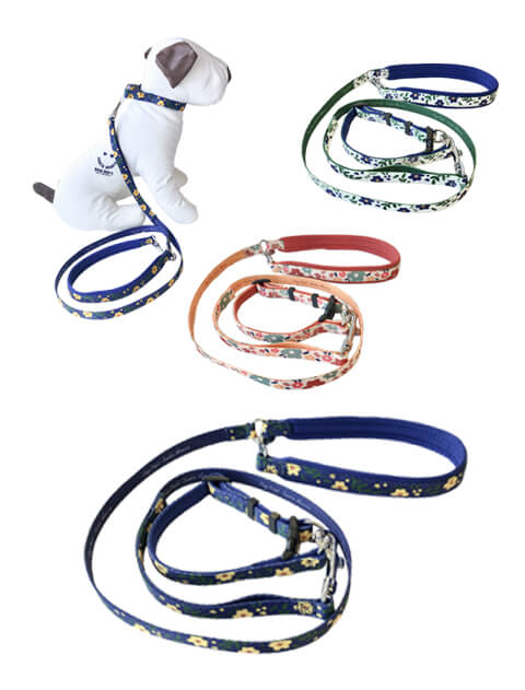 【DOG GOODS】フラワーリード&カラーセット