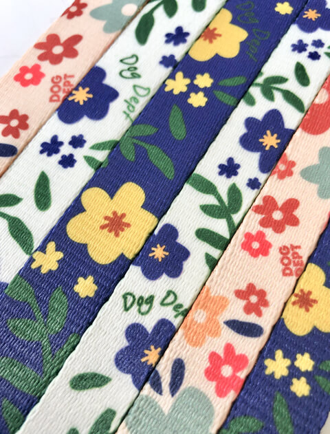 フラワーリード&カラーセット ブランドのドッグデプト/DOG DEPT