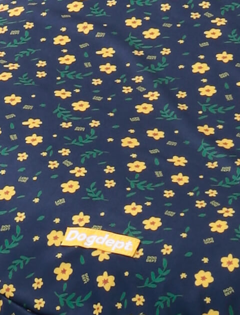 フラワーパターン　ドッグベッドカバー ブランドのドッグデプト/DOG DEPT