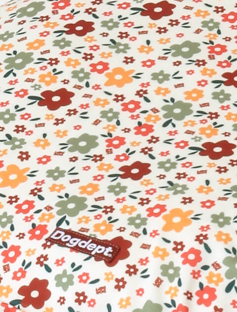 フラワーパターン　ドッグベッドカバー ブランドのドッグデプト/DOG DEPT