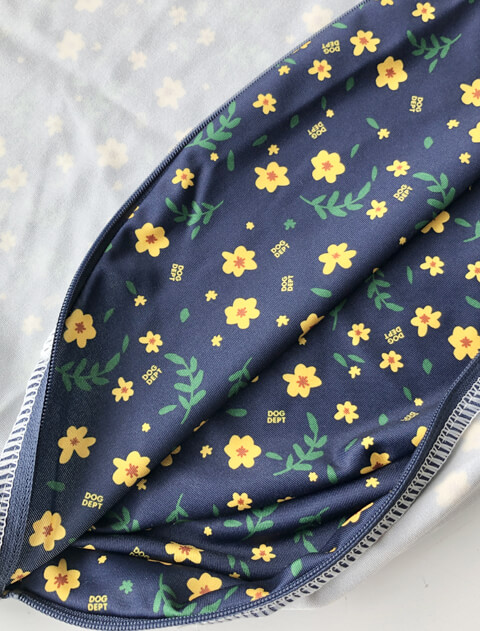 フラワーパターン　ドッグベッドカバー ブランドのドッグデプト/DOG DEPT