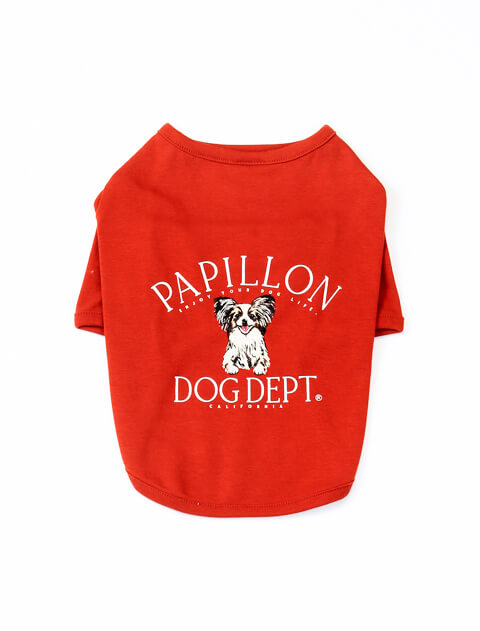 パピヨンTシャツ犬服ブランドのドッグデプト/DOG DEPT