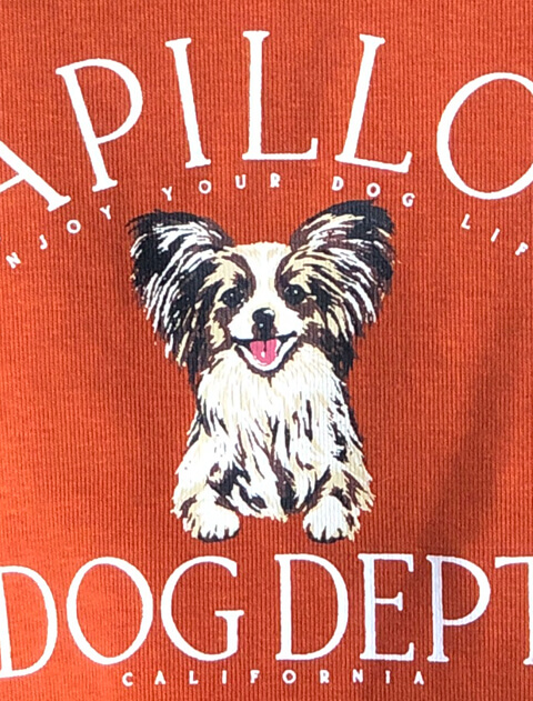 パピヨンTシャツ犬服ブランドのドッグデプト/DOG DEPT
