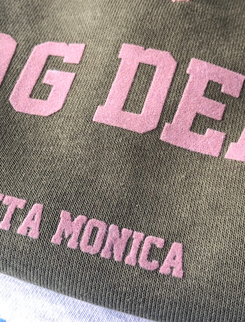 配色ステッチボタンスウェット 犬服ブランドのドッグデプト/DOG DEPT