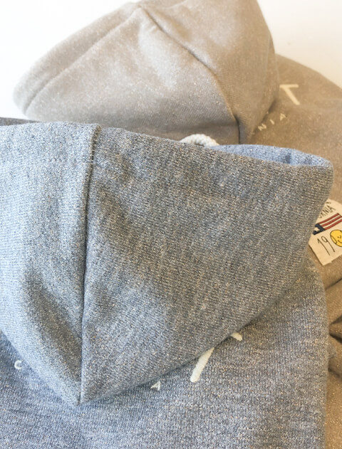ラメ裏毛パーカーワンピ 犬服ブランドのドッグデプト/DOG DEPT