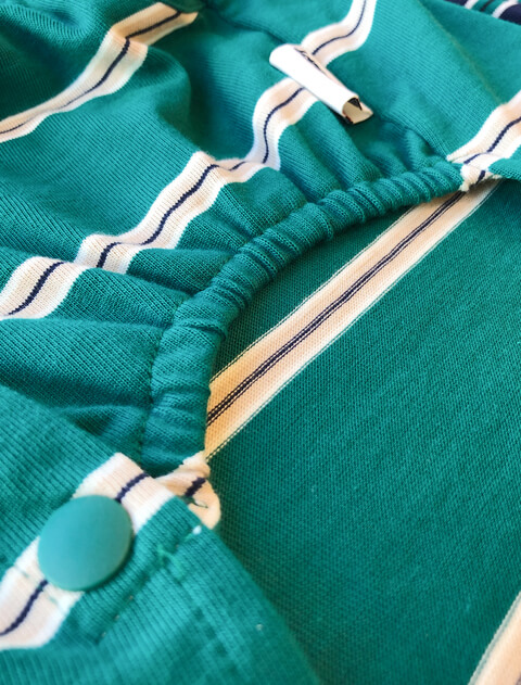 ボーダーノースリーブポロ犬服ブランドのドッグデプト/DOG DEPT