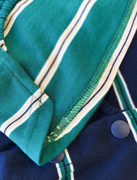 ボーダーノースリーブポロ犬服ブランドのドッグデプト/DOG DEPT
