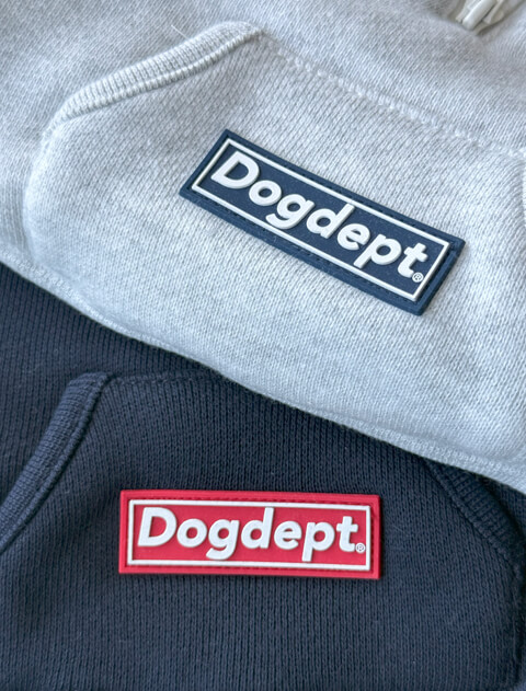 裏ボアボタンパーカー  犬服ブランドのドッグデプト/DOG DEPT