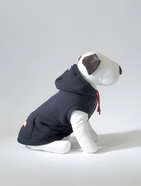 裏ボアボタンパーカー  犬服ブランドのドッグデプト/DOG DEPT