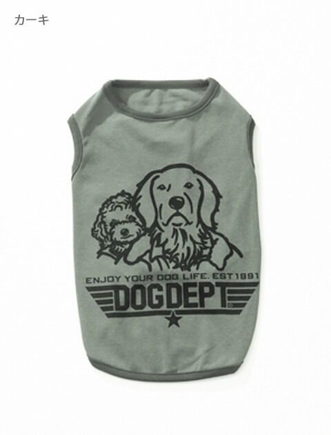 ムービーオマージュノースリーブ犬服ブランドのドッグデプト/DOG DEPT