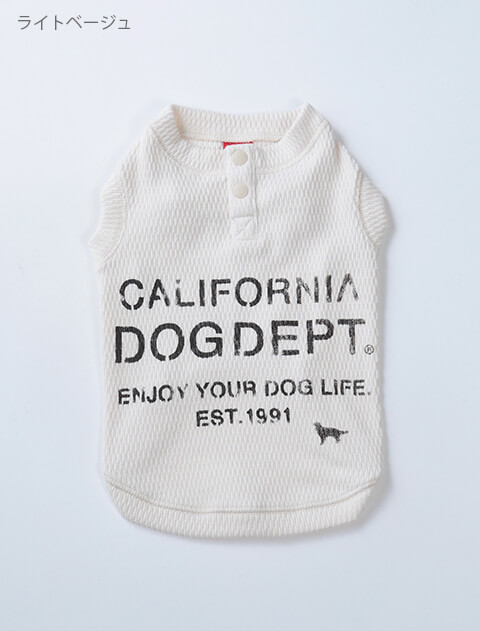 ハニカムメッシュノースリーブ犬服ブランドのドッグデプト/DOG DEPT