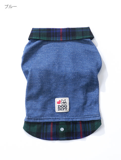 レイヤーチェックペア 犬服ブランドのドッグデプト/DOG DEPT