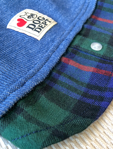 レイヤーチェックペア 犬服ブランドのドッグデプト/DOG DEPT