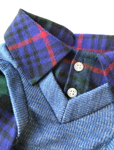 レイヤーチェックペア 犬服ブランドのドッグデプト/DOG DEPT