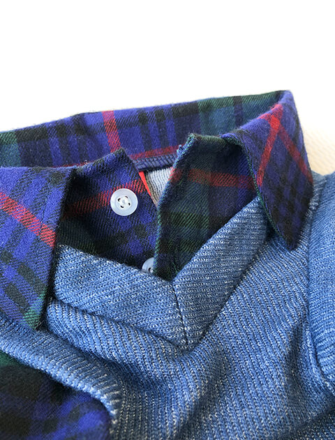 レイヤーチェックペア 犬服ブランドのドッグデプト/DOG DEPT