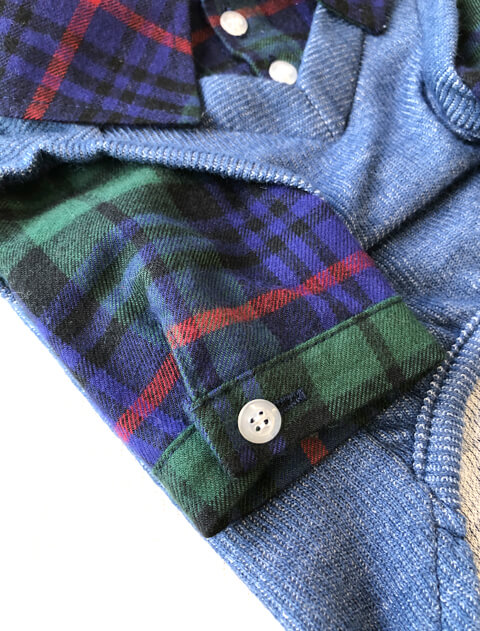 レイヤーチェックペア 犬服ブランドのドッグデプト/DOG DEPT