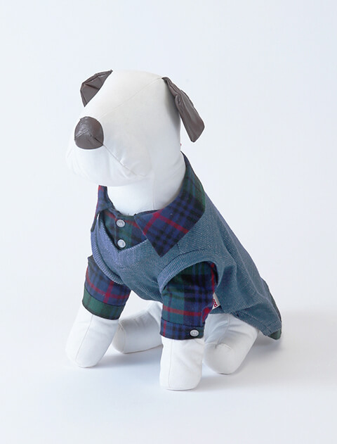 レイヤーチェックペア 犬服ブランドのドッグデプト/DOG DEPT