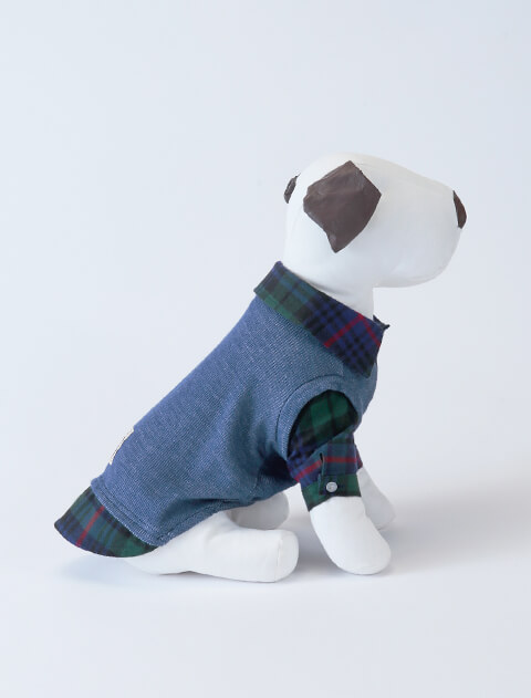 レイヤーチェックペア 犬服ブランドのドッグデプト/DOG DEPT