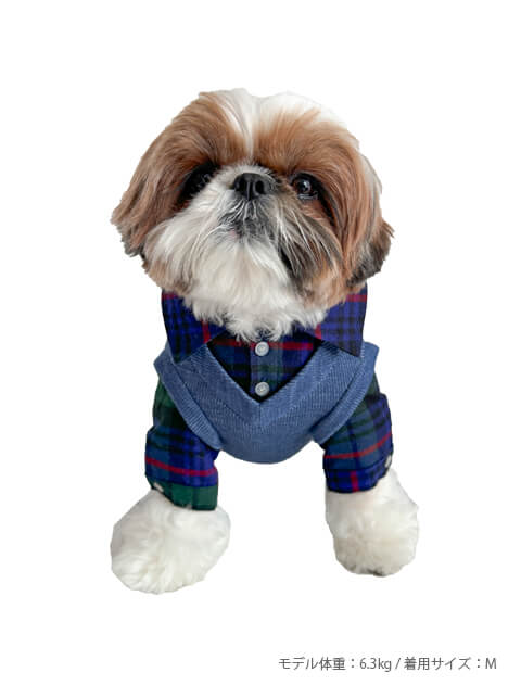レイヤーチェックペア 犬服ブランドのドッグデプト/DOG DEPT