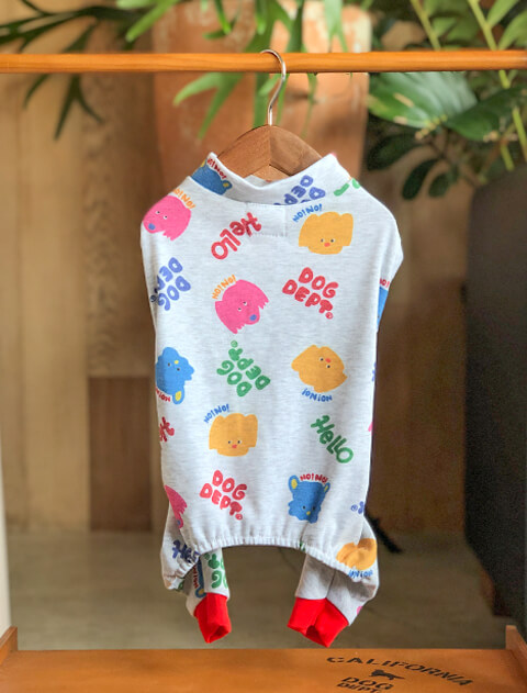 【DOG WEAR】NO!NO!DOGロンパース