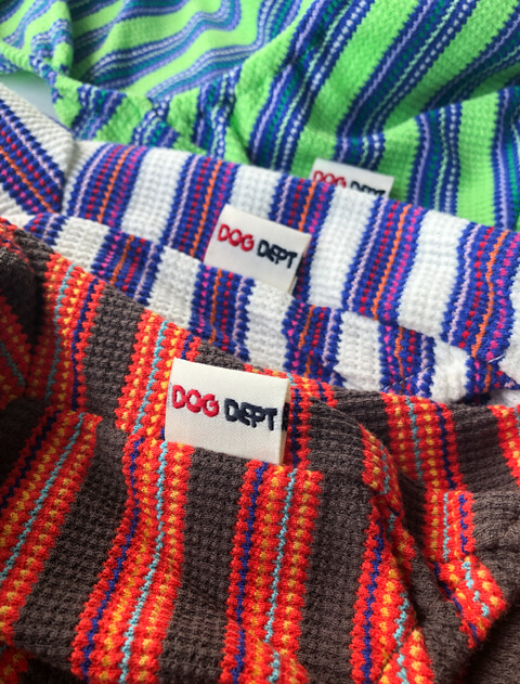 ボーダーロンパース 犬服ブランドのドッグデプト/DOG DEPT