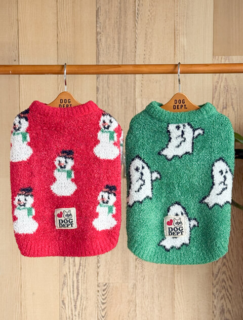【DOG WEAR】ホリデーマシュマロニット