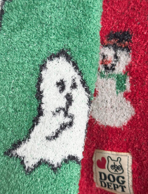 ホリデーマシュマロニット犬服ブランドのドッグデプト/DOG DEPT