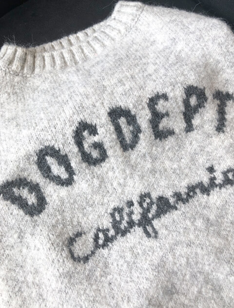 モチモチロゴニット犬服ブランドのドッグデプト/DOG DEPT