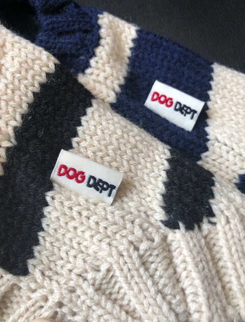 DOG DEPT - ドッグデプト DOGDEPT ニット GOODS】キャンバスドッグニットバッグ