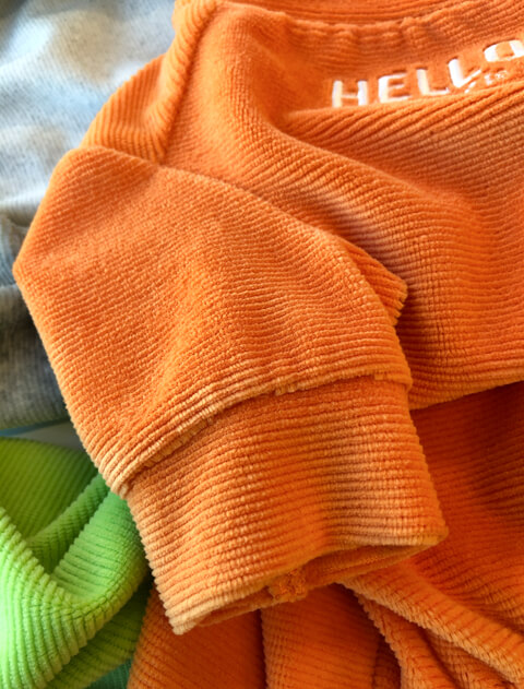 ストレッチコーデュロイロンパース 犬服ブランドのドッグデプト/DOG DEPT