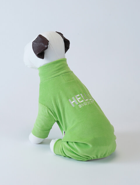 dogdept コーデュロイロンパース XS グレー　2024秋冬 犬服 / ドッグウェア】ストレッチコーデュロイロンパース / DOG