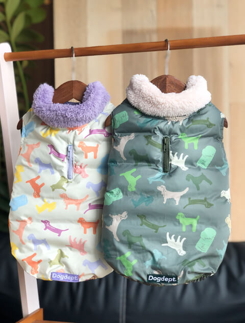 【DOG WEAR】シルエットドッグエアーダウン