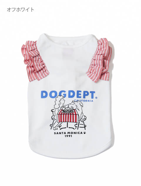 カフェイラストノースリーブ　犬服ブランドのドッグデプト/DOG DEPT