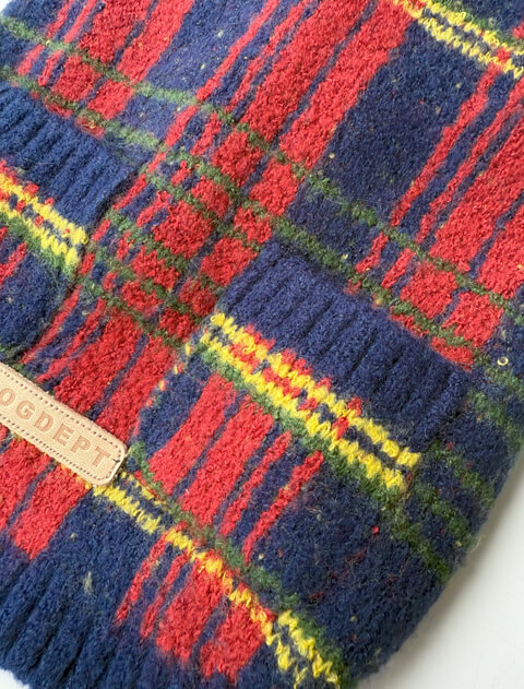 犬服 / ドッグウェア】チェックカーデ / DOG DEPT (ドッグデプト