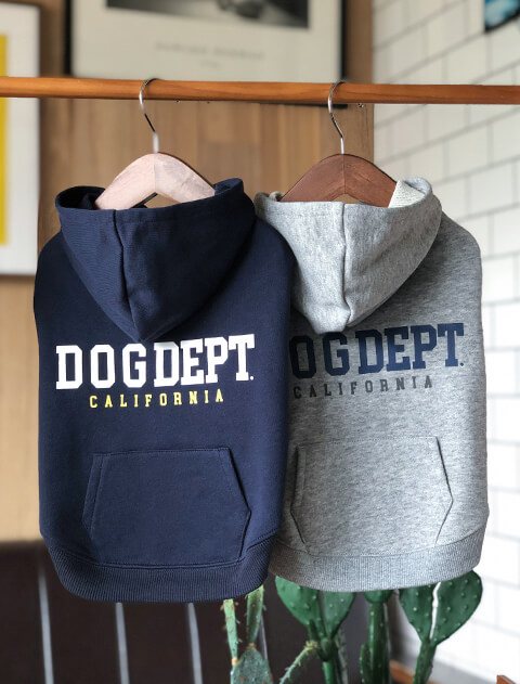 【DOG WEAR】クラシックロゴボタンパーカー