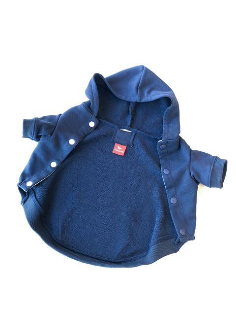 犬服 / ドッグウェア】クラシックロゴボタンパーカー / DOG DEPT